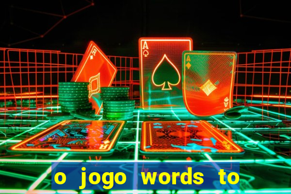 o jogo words to win paga mesmo